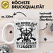 Jäger Tasse Geschenk Wir Werden Alle Gleich Geboren Nur Die Besten Werden Jäger Weiß Trendation