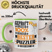 Puzzler Geschenk Lustiger Spruch für Puzzler Geschenkidee Bester Puzzler Der Welt Grün Trendation