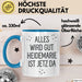 Heidemarie Tasse Geschenk Alles Ist Gut Heidemarie Ist Jetz Da Geschenkidee Becher mit Name Blau Trendation
