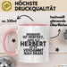 Herbert Tasse Niemand Ist Perfekt, Herbert Ist Nah Dran Geschenk Rosa Trendation