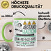 Drum-and-Bass-DJane Tasse Geschenk Lustig Abstand Halten Hochleistungs-Drum-and-Bass-DJane Mit Drang Zur Perfektion Bei Der Arbeit Grün Trendation