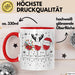 Wein-Trinker Geschenk Weihnachten Rotwein Geschenkidee Weintrinkerin Grafik Kaffee-Becher Rot Trendation