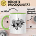 Koala Tierliebhaber Tasse Geschenk Lustige Geschenkidee Spruch Grün Trendation