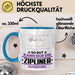 Zipliner Geschenk Tasse So Gut Kann Nur Ein Zipliner Aussehen Geschenkidee Kaffee-Becher Blau Trendation