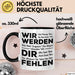 Büro Arbeit Kollege Tasse Geschenk Lustige Geschenkidee Spruch Wir Werden Dir Fehlen Schwarz Trendation