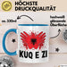 Albanische Flagge Shqip Shqiponja Albanischer Adler Albanien Tasse Geschenkidee Blau Trendation