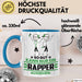 Rapper Geschenk Tasse So Gut Kann Nur Ein Rapper Aussehen Geschenkidee Kaffee-Becher Blau Trendation