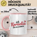 Kornelia Tasse Geschenk Ich Bin Vollkommen Kornelia Geschenkidee Geburtstag Rosa Trendation
