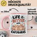Capybara Tier Tasse Geschenk Lustige Geschenkidee Spruch Life Is Better With Capybaras Rosa Trendation