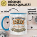 Büroarbeit Kollege Chef Tasse Geschenk Lustige Geschenkidee Spruch Ein Grossartiger Chef Ist Schwer Zu Finden Blau Trendation