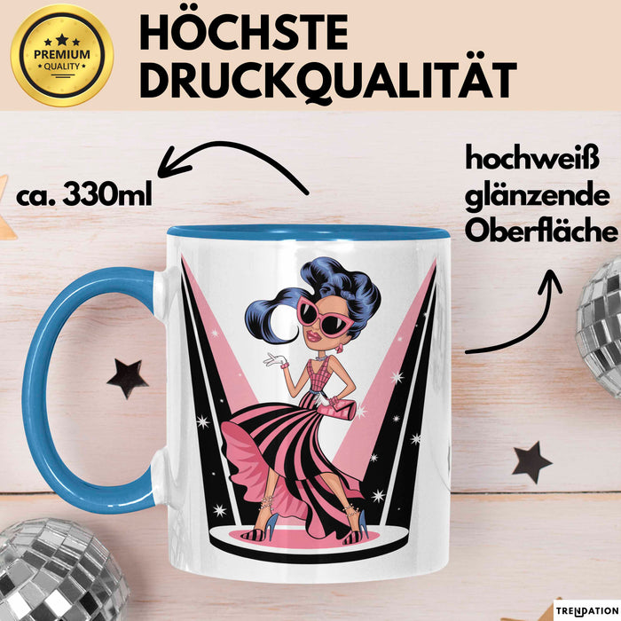 Mode Liebhaber Tasse Geschenkidee für Stil Süchtiger Blau Trendation