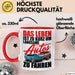 Auto Fahrer Tasse Becher Geschenk Lustige Geschenkidee Spruch Das Leben Ist Zu Kurz Um Langsame Autos Zu Fahren Rot Trendation