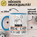 Geschenk für Indie-Fan Tasse Lustige Geschenkidee Geburtstag Ich Bin Indie-Fan Ich Darf Das Blau Trendation