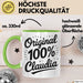 Claudia Tasse Geschenk Original 100% Claudia Geschenkidee Geburtstag Grün Trendation
