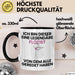 Flötist Geschenk Tasse Lustige Geschenkidee Geburtstag für Flötist Ich Bin Dieser Legendäre Flötist Von Dem Alle Geredet Haben Kaffee-Becher Schwarz Trendation