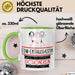 EDM-Enthusiastin Weil Es Keinen Schöneren Beruf Gibt Tasse Geschenk für Eine EDM-Enthusiastin Lustig Grün Trendation