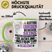 Slackline-Instruktor Geschenk Tasse Lustiger Spruch Erheben Sie Sich Der Slackline-Instruktor Betritt den Raum Grün Trendation