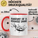 Reptil Schlange Tier Tasse Geschenk Lustige Geschenkidee Spruch Anatomie Einer Hakennasennatter Rot Trendation