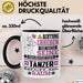 Tänzer Geschenk Tasse Lustiger Spruch Erheben Sie Sich Der Tänzer Betritt den Raum Schwarz Trendation