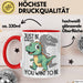 T-Rex Tasse Geschenk Just Be Whatever You Want To Be Dinsosaurier Rot Trendation
