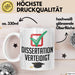 Doktorarbeit Geschafft Tasse Geschenk Dissertation Verteidigt Geschenkidee Master Doktor Kaffee-Becher Weiß Trendation