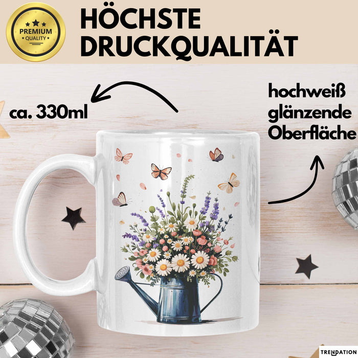 Florist Tasse Geschenk Lustige Geschenkidee Spruch Für Blumen Liebhaber Weiß Trendation