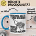 Sarkastischer Sarkasmus Tasse Geschenk Lustige Geschenkidee Spruch Manchmal Sollte Man Sich Lieber Nudeln Statt Sorgen Machen Blau Trendation