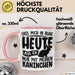 Kaninchen Tasse Geschenk Lass Mich In Ruhe Heute Rede Ich Nur Mit Meinem Kaninchen Kaffee-Becher Rosa Trendation