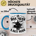 Schlagzeug-Spieler Geschenk Drummer Tasse Geschenkidee Spruch Ja Das Muss So Laut Schlagzeuger Blau Trendation
