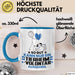 Tierheimvolontär Geschenk Tasse So Gut Kann Nur Ein Tierheimvolontär Aussehen Geschenkidee Kaffee-Becher Blau Trendation