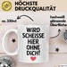 Büroarbeit Kollege Tasse Geschenk Lustige Geschenkidee Spruch Wird Scheisse Hier Ohne Dich Weiß Trendation