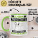 Naturforscher Tasse Geschenk für Naturforscher Geburtstag Lustiger Spruch Kaffee-Becher Was Ist Deine Superkraft Grün Trendation