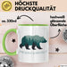 Wildtierschutz Tasse Geschenk Lustige Geschenkidee Spruch Bewahren und Schützen Grün Trendation