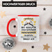 Trendation - Handwerker Tasse mit Spruch Geschenke für Handwerk Kaffeebecher KFZ Mechaniker Mechatroniker Rot Trendation