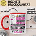Balletttänzer Geschenk Tasse Lustiger Spruch Erheben Sie Sich Der Balletttänzer Betritt den Raum Rot Trendation