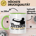 Dresden Fußball Tasse Geschenk Lustige Geschenkidee Spruch Ehre Stolz Tradition Grün Trendation