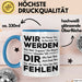 Büro Arbeit Kollege Tasse Geschenk Lustige Geschenkidee Spruch Wir Werden Dir Fehlen Blau Trendation