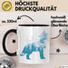 Wolf Tasse Geschenk Heulender Wolf Vögel Mond Silhouetten Geschenkidee Lustig Schwarz Trendation