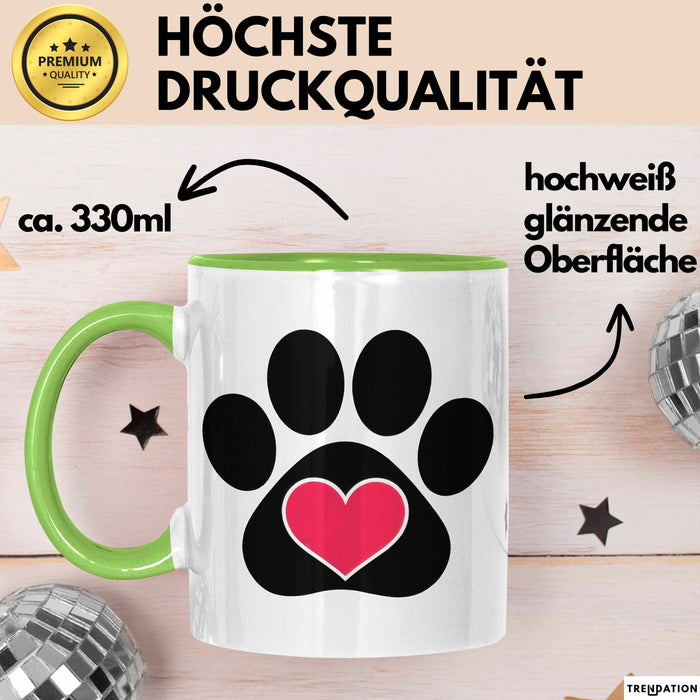 Hunde Liebhaber Tasse Geschenkidee Haustier Eltern Lustiger Geschenkidee Lustig Grün Trendation