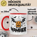 Halloween Tasse Geschenk Vambier Humor Tassen Kaffee-Becher Rot Trendation
