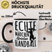 Mädchen Handball-Spielerin Tasse Geschenk Spruch Echte Mädchen Spielen Handball Geschenkidee Frauen Schwarz Trendation