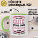 Büroarbeit Kollege Tasse Geschenk Lustige Geschenkidee Spruch Tschüss Und Alles Gute Kurz Und Schmerzlos Grün Trendation