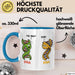 Naturwissenschaft Biologie Lehrer Biologe Tasse Geschenk Lustige Geschenkidee Spruch Immer Noch Single Blau Trendation