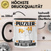 Puzzler Tasse Geschenk für Puzzler Der Mann Der Alles Kann Geschenkidee zum Geburtstag Schwarz Trendation
