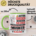 Musiker Geschenk Tasse Lustiger Spruch Erheben Sie Sich Der Musiker Betritt den Raum Grün Trendation