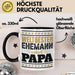 Lustige Tasse Geschenk Weltbester Ehemann Und Papa Becher Schwarz Trendation