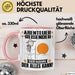 Abenteurreisender Tasse Geschenk für Abenteurreisender Der Mann Der Alles Kann Geschenkidee zum Geburtstag Rosa Trendation