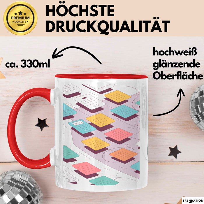 UX Designer Tasse Geschenk Lustige Geschenkidee Spruch Für User Experience Profis Rot Trendation