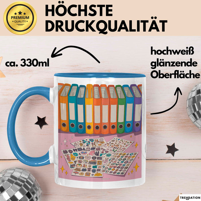 Sticker Fan Tasse Geschenk Lustige Geschenkidee Spruch Für Ästhetik Sammler Blau Trendation