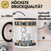 Katzenbetreuer Tasse Geschenk für Katzenbetreuer Der Mann Der Alles Kann Geschenkidee zum Geburtstag Schwarz Trendation